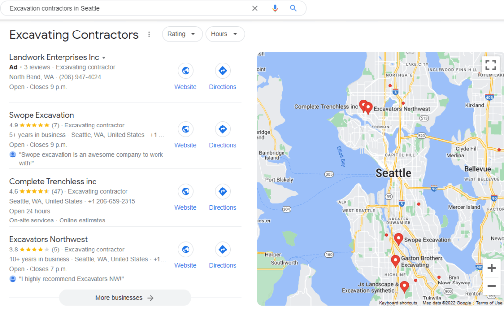 local seo excavating
